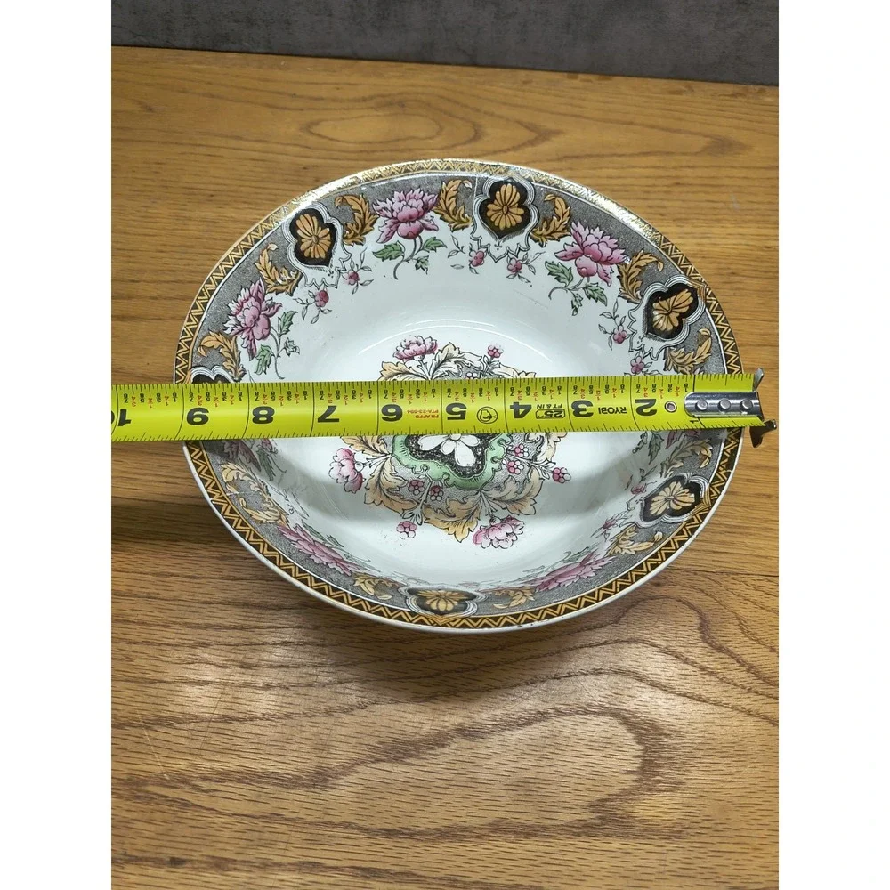 ANTIQUE FRENCH KG‎ LUNEVILLE POTTERY BOWL